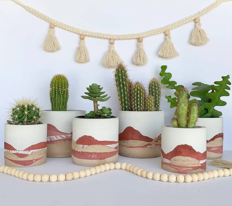 Maceteros de cemento