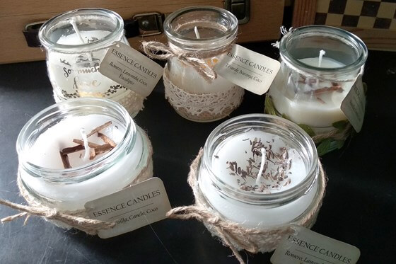 Velas aromáticas artesanales