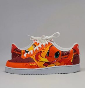 Zapatillas pintadas a mano